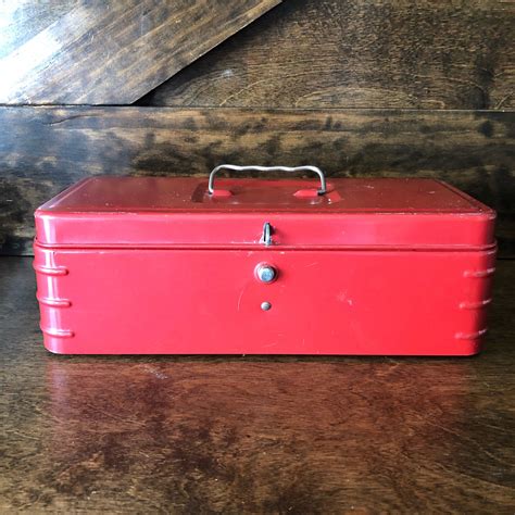 small red metal storage box|small metal enclosure boxes.